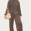 Prettylittlething Brown Textured Wide Leg Drawstring Pants -Pretty Little Thing Shop eb36dc774f92f31089c4158cbaa6b3b026e1af1d CNL8044 1 brown textured wide leg drawstring trousers