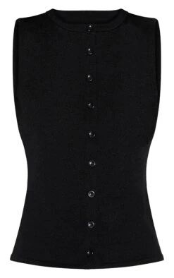 Prettylittlething Black Button Through Sleeveless Top 9 Prettylittlething Black Button Through Sleeveless Top -Pretty Little Thing Shop eb89bf224e62369a4dba47294ace653bbef3940f CNM9207 5 black button through sleeveless top