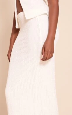 Prettylittlething White Textured Lined Maxi Skirt -Pretty Little Thing Shop eb9644ef7487ea7392279bbd0d7c08c25b1ece6e CNN7590 5 white textured lined maxi skirt