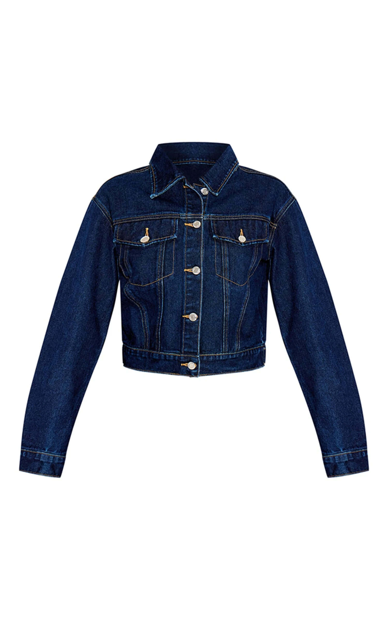 Prettylittlething Indigo Slim Fit Denim Jacket 5 Prettylittlething Indigo Slim Fit Denim Jacket - Image 5