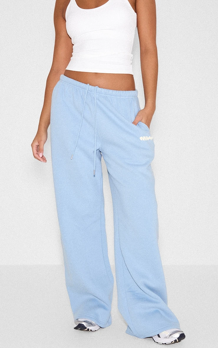 Baby Blue Plt Studio Puff Print Thin Waistband Sweatpants 2 Baby Blue Plt Studio Puff Print Thin Waistband Sweatpants - Image 2