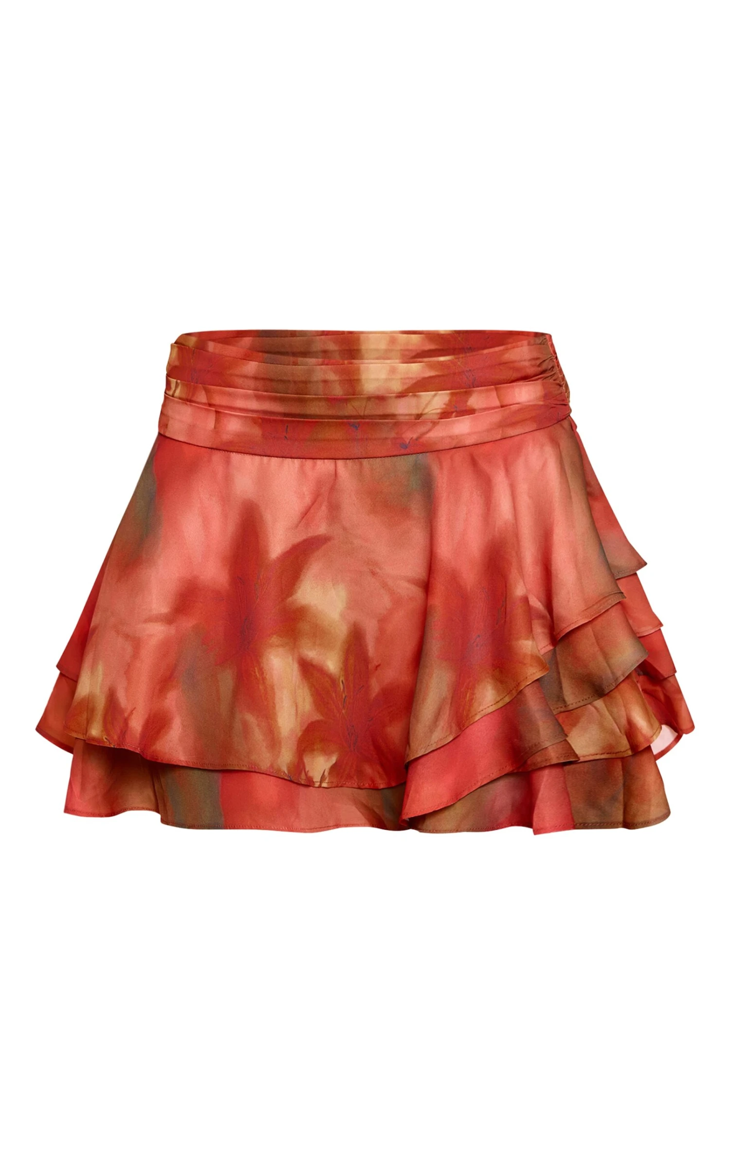 Prettylittlething Multi Floral Printed Ruffle Hem Mini Skirt 6 Prettylittlething Multi Floral Printed Ruffle Hem Mini Skirt - Image 6