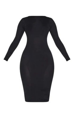 Prettylittlething Black Basic Ribbed Long Sleeve Dress -Pretty Little Thing Shop ec9115f0e3cd1a760a3d3b9d2d984201de45e1d6 CNJ1602 5 black basic ribbed long sleeve dress
