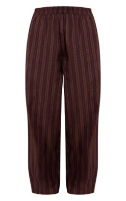Dark Brown Woven Pinstriped Straight Leg Pant -Pretty Little Thing Shop ec9392df069c3a30ff2df26a118b3c665886e0db CNO0656 5 dark brown woven pinstriped straight leg trouser