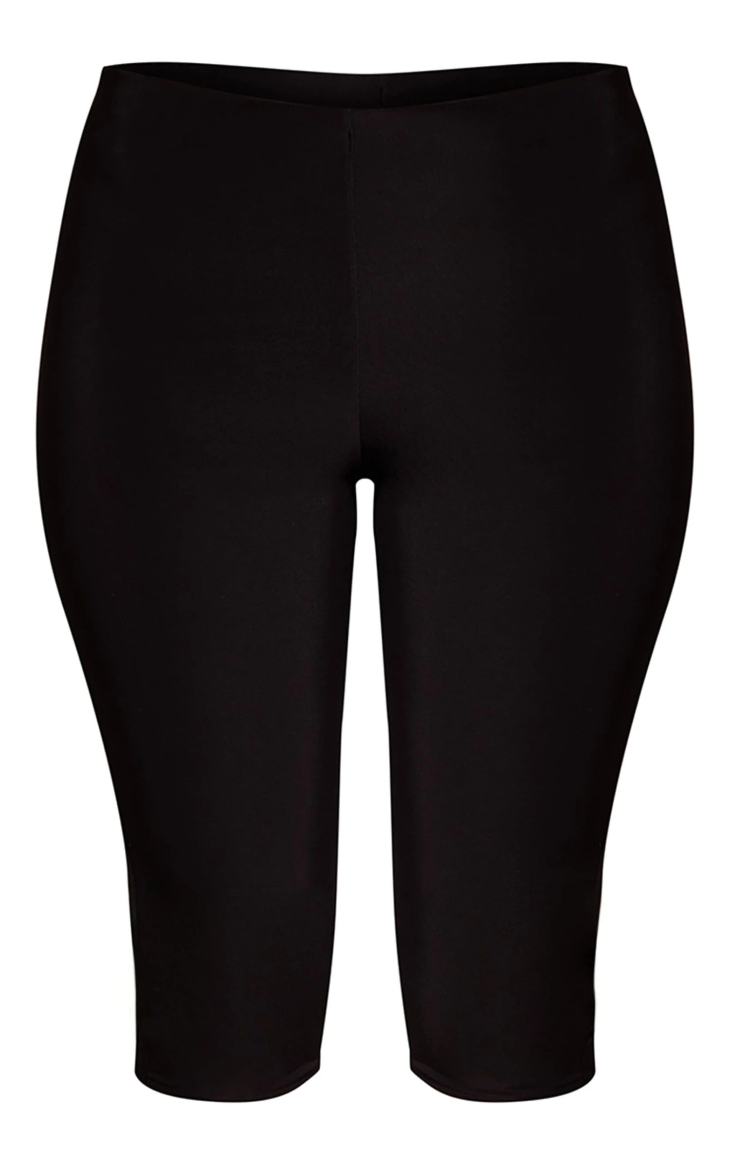 Prettylittlething Black Double Layer Slinky Capri's 5 Prettylittlething Black Double Layer Slinky Capri's - Image 5