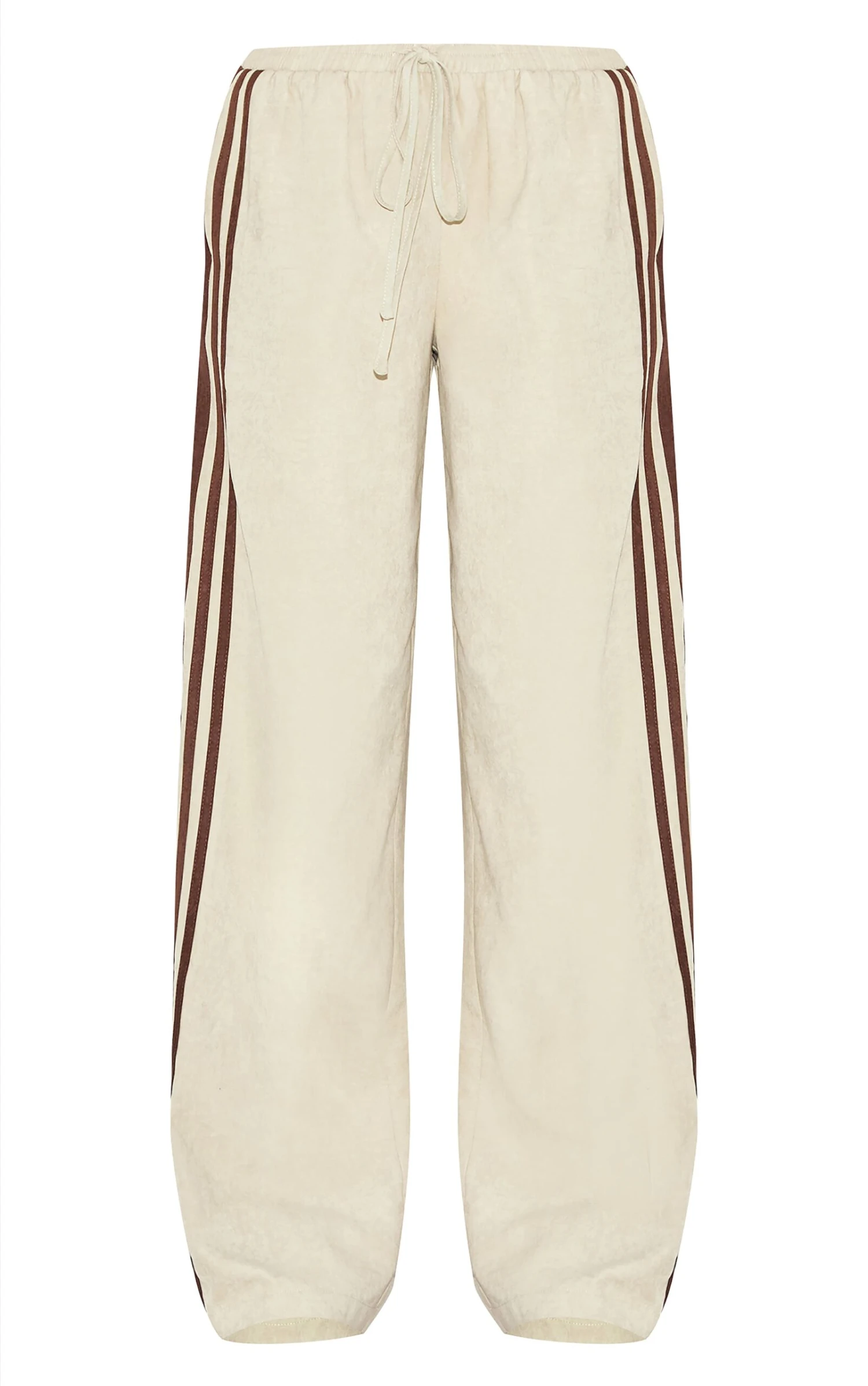 Prettylittlething Sage Peach Skin Contrast Stripe Wide Leg Pants 5 Prettylittlething Sage Peach Skin Contrast Stripe Wide Leg Pants - Image 5