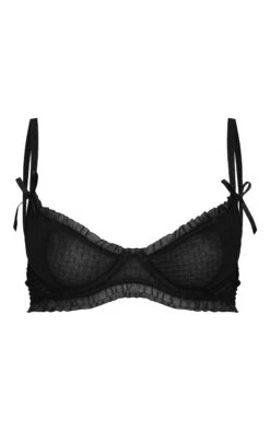 Prettylittlething Black Textured Mesh Frill Edge Underwired Bra 9 Prettylittlething Black Textured Mesh Frill Edge Underwired Bra -Pretty Little Thing Shop eec7486b60dbc552d34b08f2d8672a289909c2ba cnl2603 5