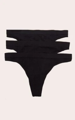 Prettylittlething Black Pack Of 3 Seamless Thongs -Pretty Little Thing Shop eecb1d7a4d21605c9510b1b8fcd76eaf10aecfb1 CNI8817 4 black pack of 3 seamless thongs