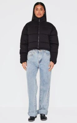 Prettylittlething Black Knit Jersey Cropped Padded Jacket -Pretty Little Thing Shop eedf8f5243c9e297d0a1d088977ac0d17e6f6f48 cnl4143 3