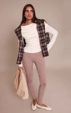 Oatmeal Knitted Leggings