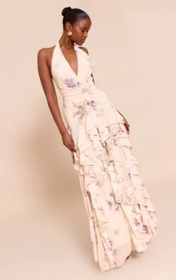 Prettylittlething Stone Plunge Ruched Frill Detail Maxi Dress -Pretty Little Thing Shop ef7c25f3cd9e096b9c2433364982658b4fa7b0a1 CNM7927 3 stone plunge ruched frill detail maxi dress