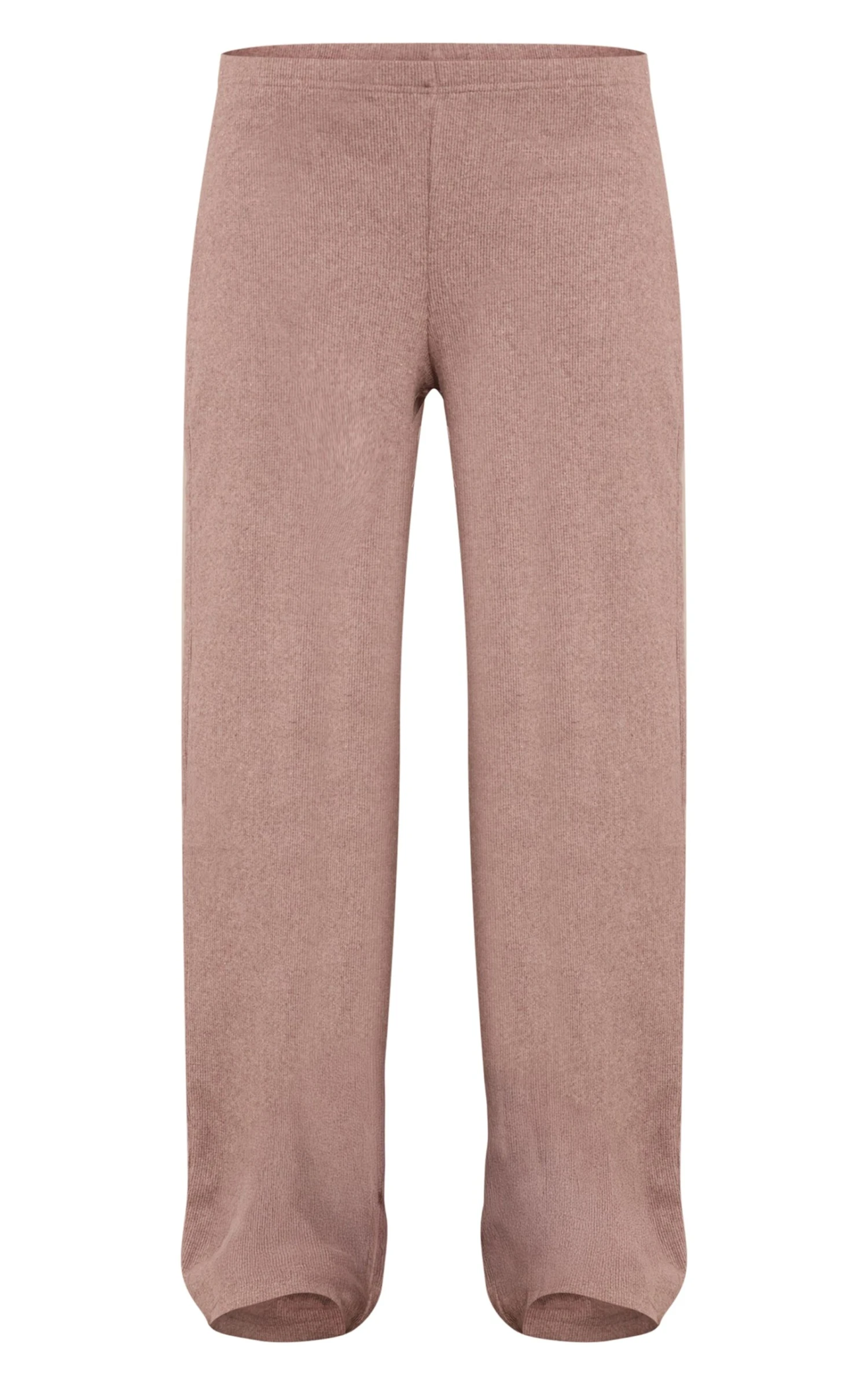 Prettylittlething Light Brown Slouchy Thick Brushed Rib Pants 5 Prettylittlething Light Brown Slouchy Thick Brushed Rib Pants - Image 5