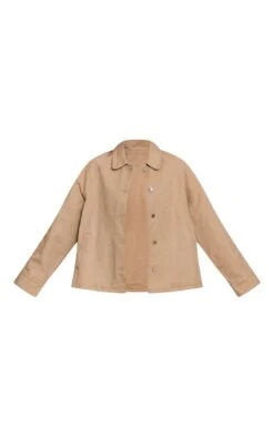 Prettylittlething Sand Oversized Denim Shacket -Pretty Little Thing Shop efdf9d7843f84e096f83314ef1c5a7c075c64720 CNN7078 5 sand oversized denim car coat