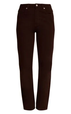 Prettylittlething Dark Chocolate High Waist Straight Leg Jeans -Pretty Little Thing Shop f00284c8bfaddcdd834464f873716d5dba8e6086 CNN9133 5 dark chocolate high waist straight leg jeans