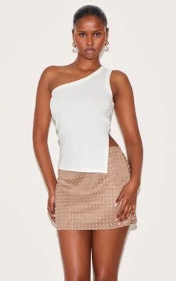 Prettylittlething Taupe Suede Diamante Mini Skirt -Pretty Little Thing Shop f0610a39a5e8e15ad73667557d8f87af8dcdcc37 CNM0507 4 taupe suede diamante mini skirt