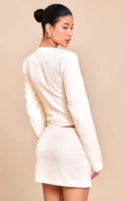 Prettylittlething Butter Cream Tailored Mini Skirt 8 Prettylittlething Butter Cream Tailored Mini Skirt -Pretty Little Thing Shop f0650cce8b3457234601800b8ae7923fc7bb24ba CNM4961 3 butter cream tailored mini skirt