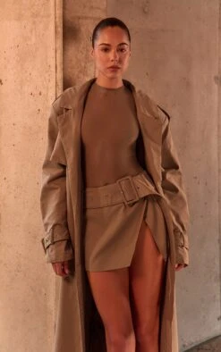 Prettylittlething PLT Label Taupe Belt Detail Shoulder Pad Trench Coat 8 Prettylittlething PLT Label Taupe Belt Detail Shoulder Pad Trench Coat -Pretty Little Thing Shop f0d10ae33d925410275539fb83e7797eae1c6208 CNM0079 4 plt label taupe belt detail shoulder pad trench coat