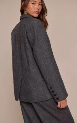 Charcoal Dogtooth Brushed Tailored Blazer -Pretty Little Thing Shop f0efaac86becb52458499a4cca5c6623767c9919 CNO2255 2 charcoal dogtooth brushed tailored blazer