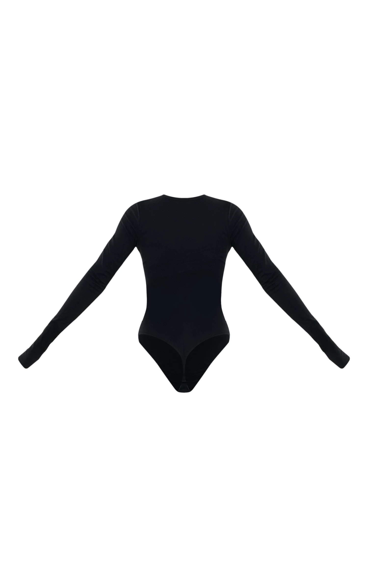 Prettylittlething Black Cotton Crew Neck Long Sleeve Bodysuit 6 Prettylittlething Black Cotton Crew Neck Long Sleeve Bodysuit - Image 6
