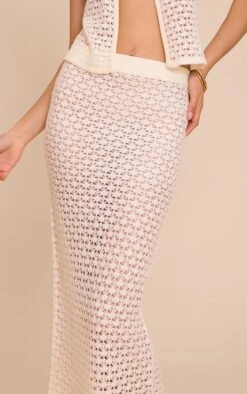 Prettylittlething Ecru Crochet Knit Maxi Skirt 8 Prettylittlething Ecru Crochet Knit Maxi Skirt -Pretty Little Thing Shop f187b1ae495044fbb372bb0dc890a40a729e2dda CNM3413 4 ecru crochet knit maxi skirt