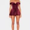 Prettylittlething Burgundy Velvet Bardot Sweetheart Neckline Floaty Romper 10 Prettylittlething Burgundy Velvet Bardot Sweetheart Neckline Floaty Romper -Pretty Little Thing Shop f1935538210917cb59dd81047759a8dca8027be3 cnk8162 1