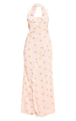 Prettylittlething Lemon Polka Dot Printed Chiffon Frill Details Strappy Maxi Dress -Pretty Little Thing Shop f19dc76ac881566b68610c5eab809a82eea5a22d CNN5417 5 lemon polka dot printed chiffon frill details strappy maxi dress