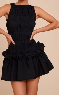 Prettylittlething Black Tailored Shirred Frill Shift Dress 8 Prettylittlething Black Tailored Shirred Frill Shift Dress -Pretty Little Thing Shop f1b6c3b8e7d1a297f7e0d57ea5b34d732f6ca496 CNN9058 4 black tailored shirred frill shift dress