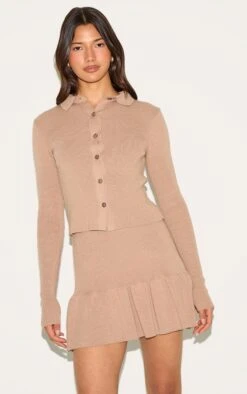 Prettylittlething Mocha Knitted Pleated Skirt 9 Prettylittlething Mocha Knitted Pleated Skirt -Pretty Little Thing Shop f228b20e9059a301ea5950f7850100af934c1b6c CNM9214 1 mocha knitted pleated skirt