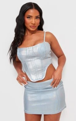 Prettylittlething Silver Metallic Coated Denim Micro Mini Skirt -Pretty Little Thing Shop f290c148deb16830522261711c9d4400fe3f7349 cni9293 4