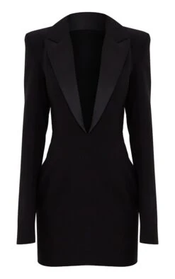 Prettylittlething Black Tailored Satin Lapel Blazer Dress 9 Prettylittlething Black Tailored Satin Lapel Blazer Dress -Pretty Little Thing Shop f2ba139d52f9ea587c832064ad48efb6ba9d9b97 CNF2090 5 black tailored satin lapel blazer dress