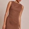 Chocolate Woven Boat Neck Sleeveless Bodycon Dress -Pretty Little Thing Shop f2e5cd0115416cd55300a03e64e449e629472ce7 CNO1452 1 chocolate woven boat neck sleeveless bodycon dress