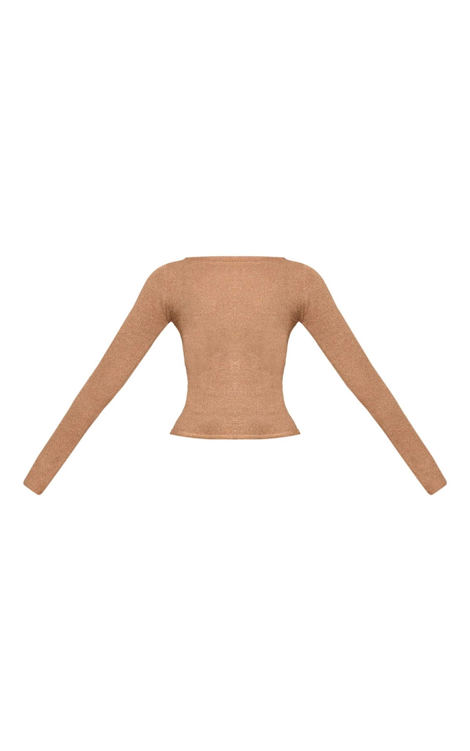 Prettylittlething Sand Towelling Fine Knit Top 5 Prettylittlething Sand Towelling Fine Knit Top - Image 5