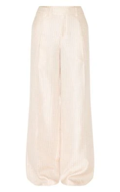 Prettylittlething Cream Textured Woven Tailored Pants -Pretty Little Thing Shop f3e91f0c63faa4da867d7af10c2307898e0c49a5 CNL9195 5 cream textured woven tailored trousers