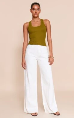 Olive Soft Rib Scoop Neck Vest Top 7 Olive Soft Rib Scoop Neck Vest Top -Pretty Little Thing Shop f4a440ac3e605ea69fe7dc4a56d1aac48187456f CNO2431 3 olive soft rib scoop neck vest top