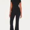 Prettylittlething Black Stretch Woven Corset Detail Cap Sleeve Flared Jumpsuit -Pretty Little Thing Shop f574cc2bb221018ead7c78b7820d475b60efaafc CNM3120 1 black stretch woven corset detail cap sleeve flared jumpsuit