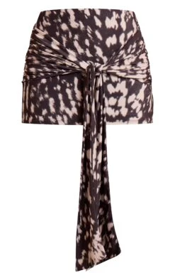 Prettylittlething Black Printed Slinky Knot Detail Mini Skirt -Pretty Little Thing Shop f5887cdee8740d3e9e15c189639798315ad4d349 CNO4141 6 black printed slinky knot detail mini skirt