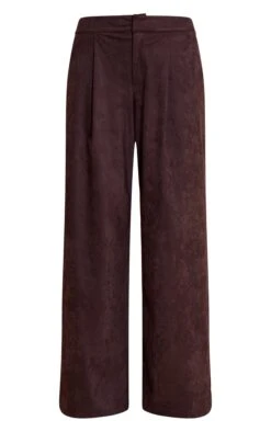 Chocolate Suede Straight Leg Pant -Pretty Little Thing Shop f6c877e3011cc99f83f06f6abd130f59168203ef CNO2309 5 chocolate suede straight leg trouser
