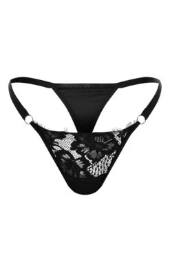 PrettyLittleThing Black Eyelash Lace – Delicate Floral Detail Thong Panty -Pretty Little Thing Shop f710de82c9e614d5bdb9ac346c6efdfaf0c2b09d CNI2882 5 black eyelash lace thong