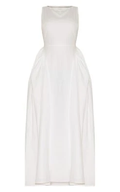 Prettylittlething White Cotton Boat Neck Maxi Dress -Pretty Little Thing Shop f7327f709ce6af5dd67685b16ad2dabb67dc685f CNM3575 5 white cotton boat neck maxi dress