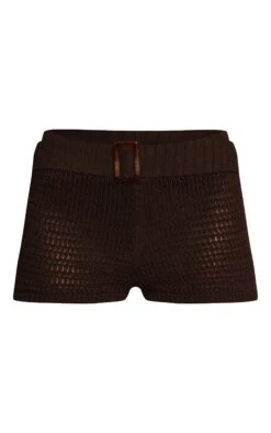 Prettylittlething Chocolate Belted Knitted Mini Shorts -Pretty Little Thing Shop f7e7623f220f859b669f94cd6f5e68e666bd5bad CNO5075 6 chocolate belted knitted mini shorts