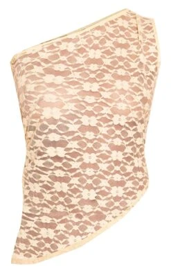 Lemon Textured Lace Asymmetric Sleeveless Top -Pretty Little Thing Shop f84adb9344be62b52ed7430ad0ee53d975b8fbf8 CNO1022 5 lemon textured lace asymmetric sleeveless top