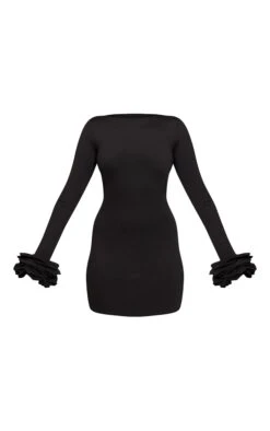 Prettylittlething Black Boat Neck Puff Sleeve Bodycon Dress -Pretty Little Thing Shop f8852a3c0690db21314802a370db1d096ec87170 CNO4274 5 black boat neck puff sleeve bodycon dress