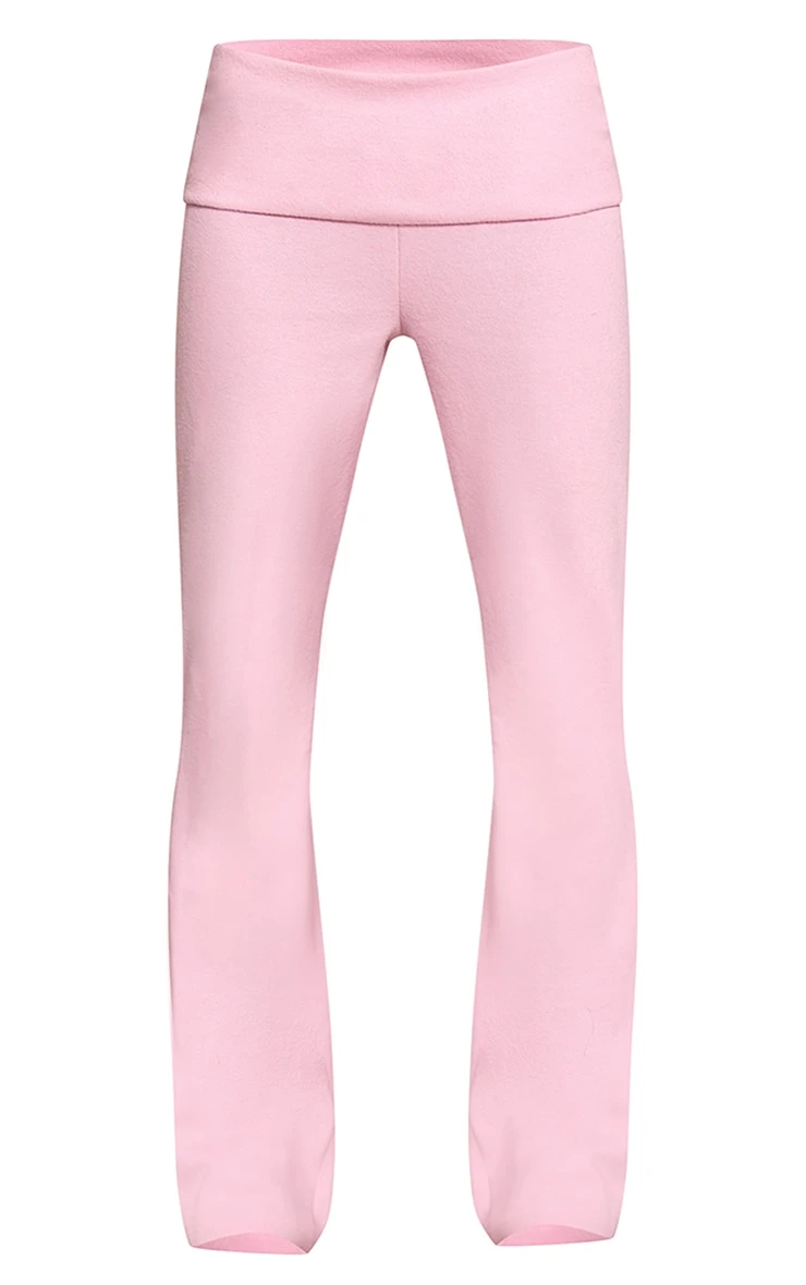 Pink Soft Touch Fold Over Waist Flare 5 Pink Soft Touch Fold Over Waist Flare - Image 5