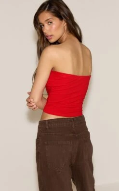 Prettylittlething Tomato Red Soft Cotton Bandeau Top -Pretty Little Thing Shop f9154da4e45f8618bc5e4b87743a3b588a56f76b CNM9532 2 tomato red soft cotton bandeau top