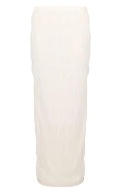 Prettylittlething Cream Chiffon Textured Maxi Skirt -Pretty Little Thing Shop f92a3abc4e1bf8295559d68adcbe6b757f8e415d CNM8824 5 cream chiffon textured maxi skirt