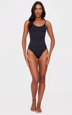 Prettylittlething Black Shapewear Thong Bodysuit -Pretty Little Thing Shop f9aa2fc0a43e3707eb3a223b38e5aabec9bcc45a cna3355 3