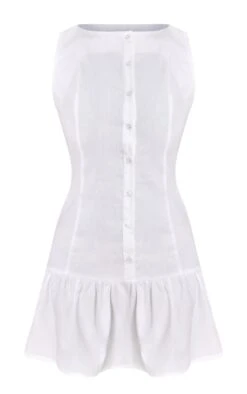 Prettylittlething White Button Down Boat Neck Shift Dress -Pretty Little Thing Shop f9bb9ada97077f93a48a7896b43f704252d42190 CNM1527 5 white button down boat neck shift dress