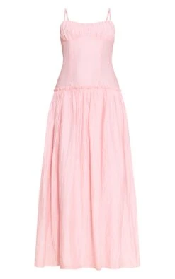 Light Pink Ruched Bust Drop Waist Maxi Dress 9 Light Pink Ruched Bust Drop Waist Maxi Dress -Pretty Little Thing Shop f9f9559b0ef661cd60c38cf6fb6ea56a3f634dfe CNO2472 5 light pink ruched bust drop waist maxi dress