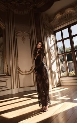 Prettylittlething PLT Label Black Lace Corset Long Sleeve Midaxi Dress -Pretty Little Thing Shop fa37b55dcb54ebbf7d243677d914a771415bb852 CNO4166 3 plt label black lace corset long sleeve midaxi dress