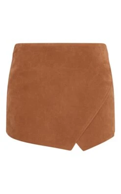 Prettylittlething Camel Faux Suede Wrap Mini Skirt -Pretty Little Thing Shop fa497578c37d0f6d0f3d09dfb901a9b5fba5d023 CNO4084 6 camel faux suede wrap mini skirt